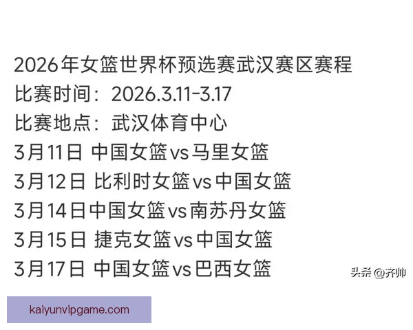 2026年世界杯赛程全面解析 各大赛区晋级赛程一览